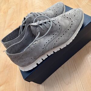 Cole Haan Women’s Gray Wingtip Oxford Shoes